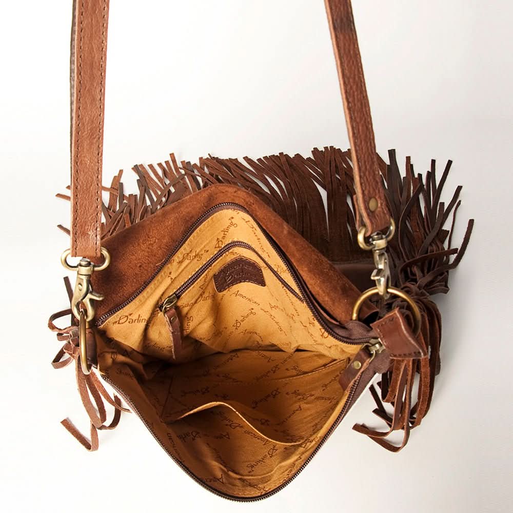 American Darling Large Crossbody Hair On Genuine Leather women bag western handbag purse