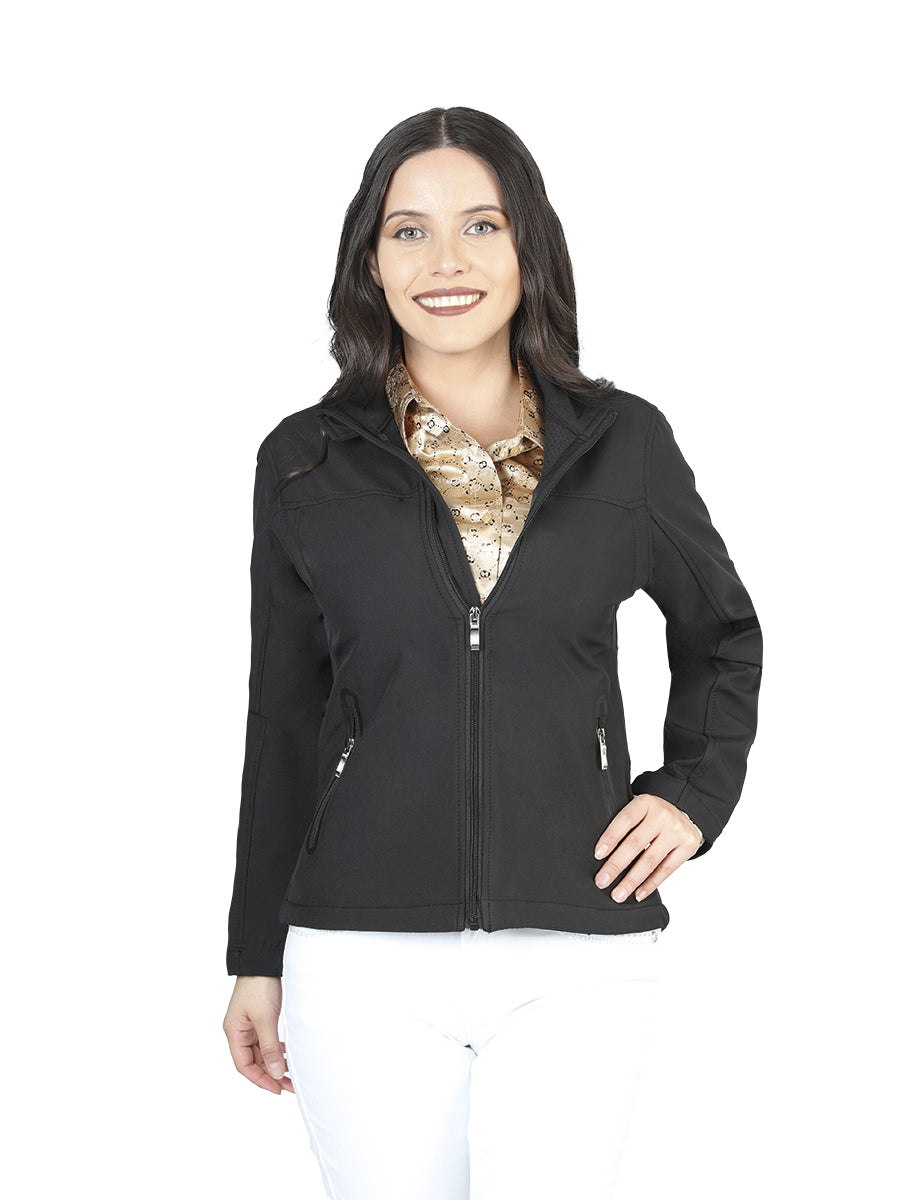Womens Zipper Jacket Black 127081