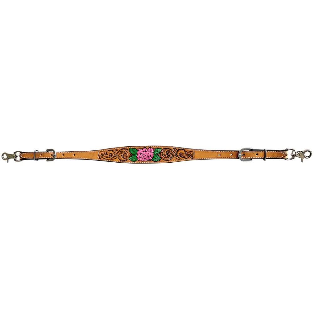 Bar H Equine Belle Unicorn Leather One Ear Headstall Tan