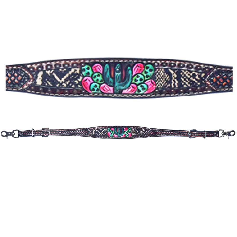 Bar H Equine American Leather Horse Saddle Tack One Ear Headstall | Breast Collar | Browband Headstall | Wither Strap | Tack Set for Horses BER170