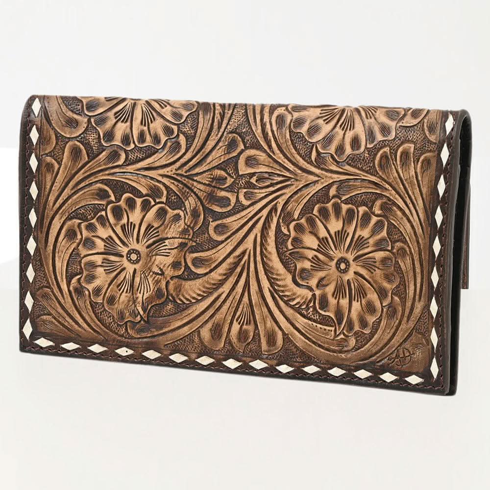 American Darling ADBGZ584B Wallet Hand Tooled Genuine Leather women bag western handbag purse
