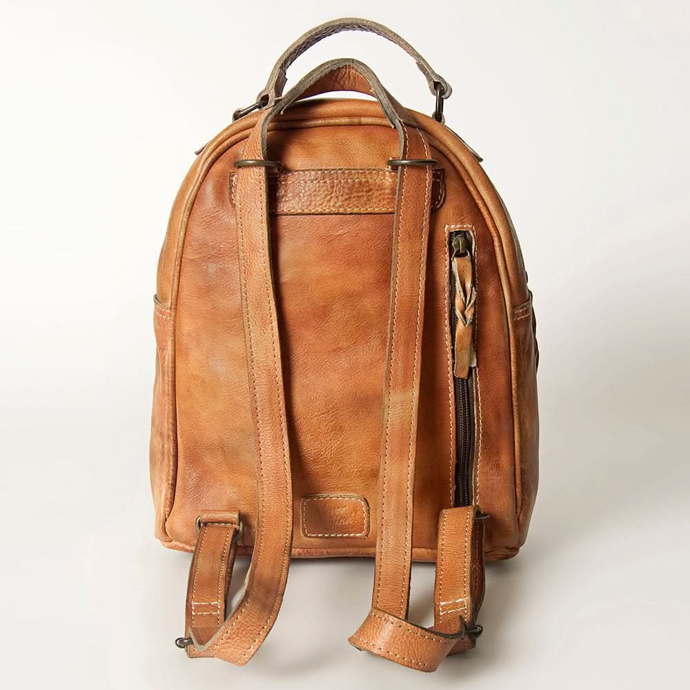 Never Mind Nmbg119A Backpack Vintage Handmade Genuine Cowhide Leather Women Bag Western Handbag Purse