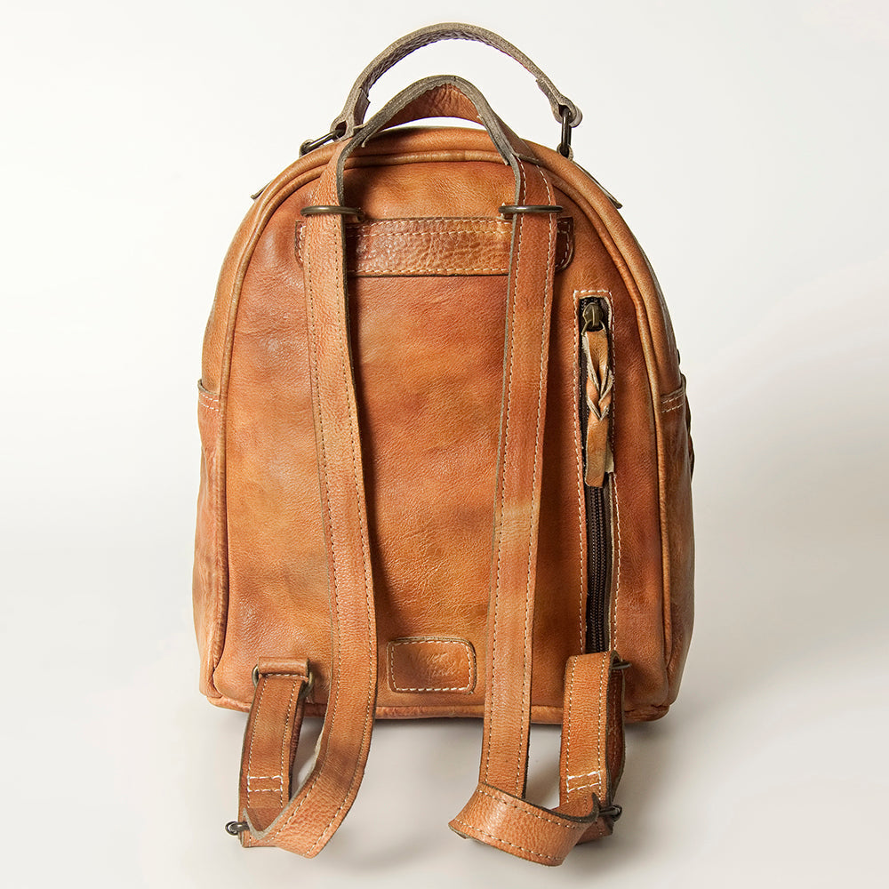 Never Mind Nmbg119A Backpack Vintage Handmade Genuine Cowhide Leather Women Bag Western Handbag Purse