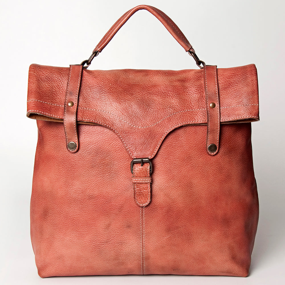 Never Mind Nmbg109E Backpack Vintage Handmade Genuine Cowhide Leather Women Bag Western Handbag Purse
