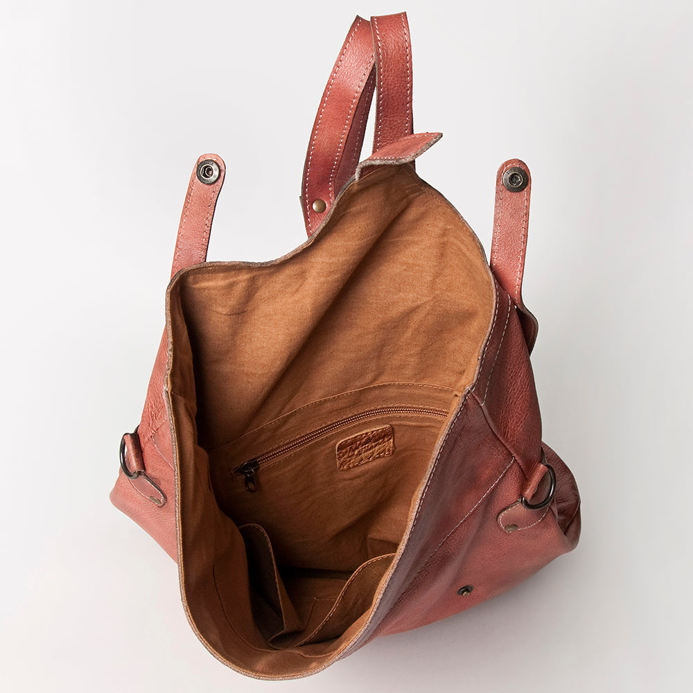 Never Mind Nmbg109E Backpack Vintage Handmade Genuine Cowhide Leather Women Bag Western Handbag Purse