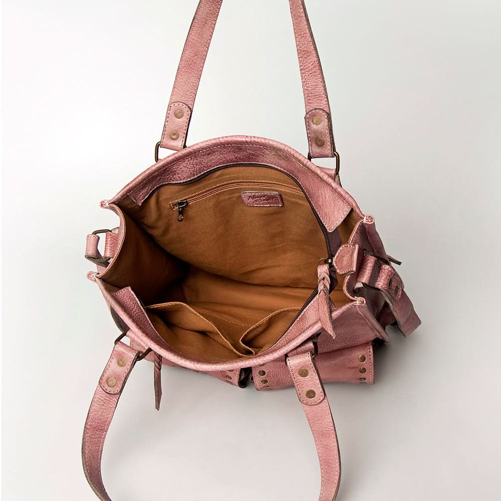 Never Mind Nmbg111D Tote Vintage Handmade Genuine Cowhide Leather Women Bag Western Handbag Purse