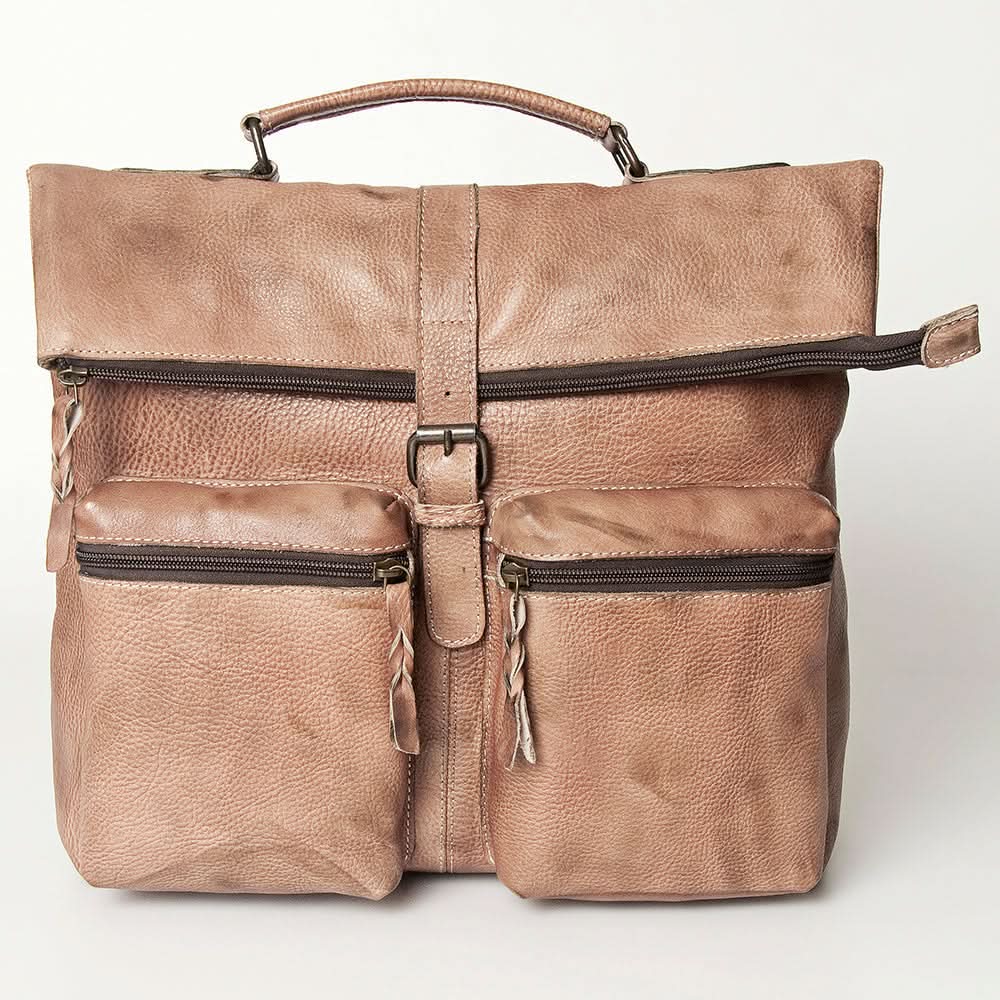 Never Mind Nmbg134D Backpack Vintage Handmade Genuine Cowhide Leather Women Bag Western Handbag Purse