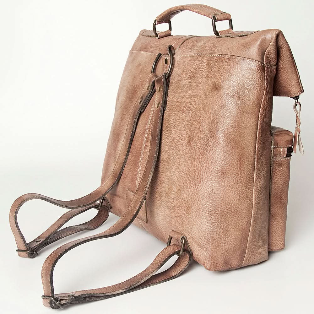 Never Mind Nmbg134D Backpack Vintage Handmade Genuine Cowhide Leather Women Bag Western Handbag Purse