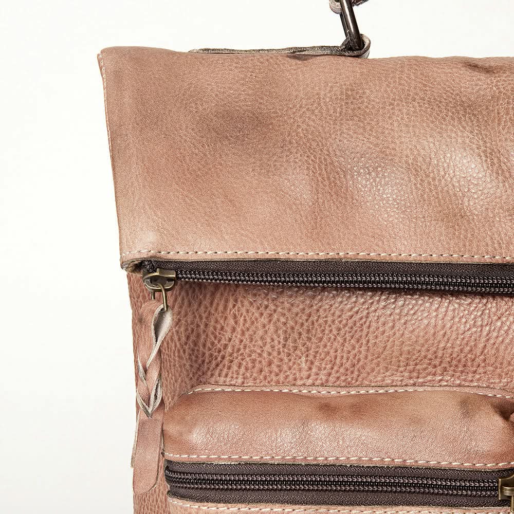 Never Mind Nmbg134D Backpack Vintage Handmade Genuine Cowhide Leather Women Bag Western Handbag Purse