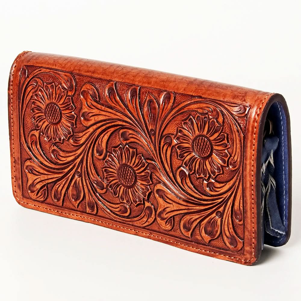 American Darling ADBGZ626 Wallet Hand Tooled Genuine Leather Women Bag Western Handbag Purse