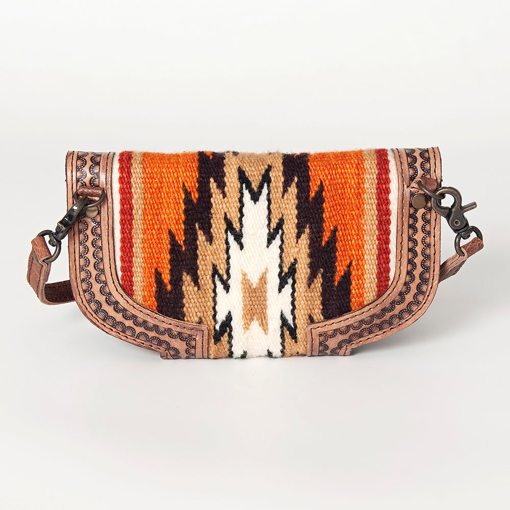 ADBG829D American Darling Hand Tooled Saddle Blanket Genuine Leather Women Bag Western Handbag Purse