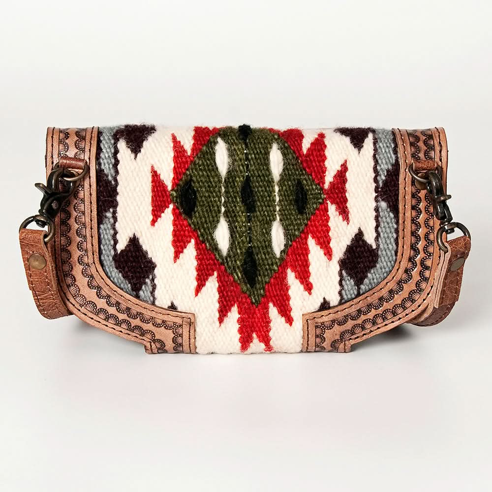 ADBG829E American Darling Hand Tooled Saddle Blanket Genuine Leather Women Bag Western Handbag Purse