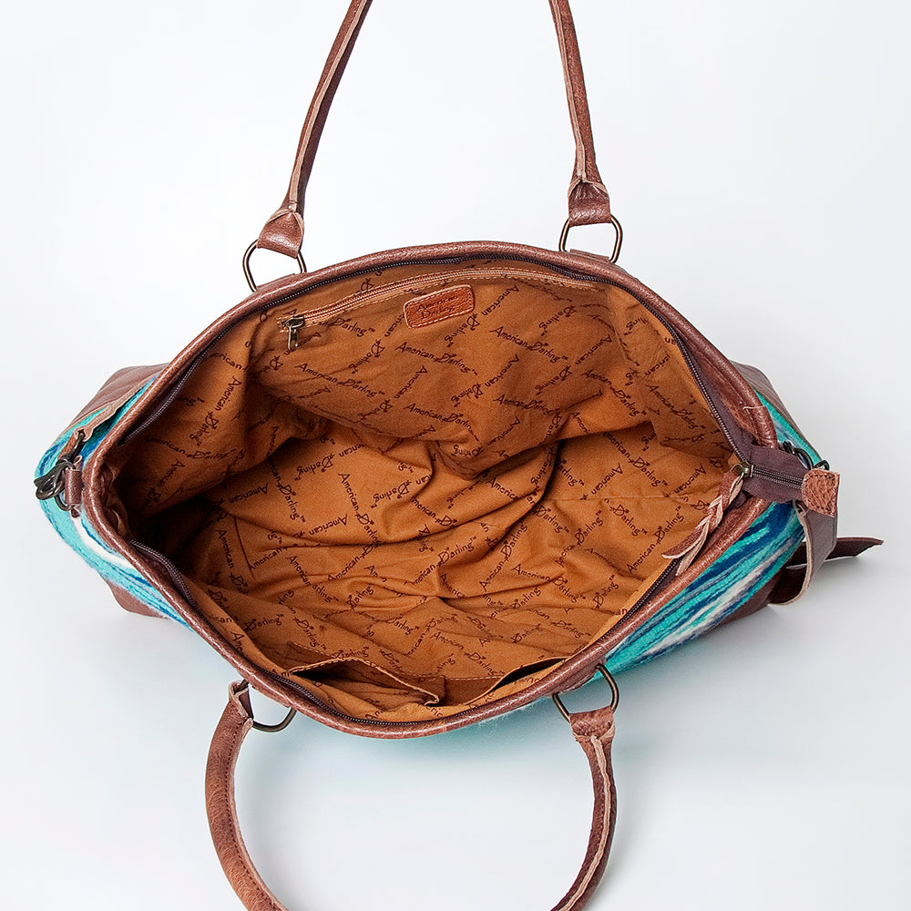 ADBG833A American Darling Saddle Blanket Genuine Leather Women Bag Western Handbag Purse