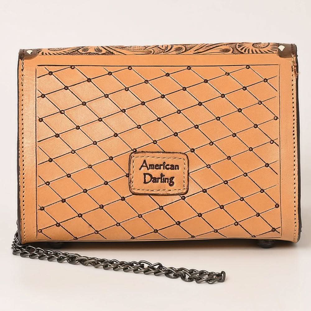 American Darling ADBGZ601 Crossbody Hand Tooled Genuine Leather Women Bag Western Handbag Purse