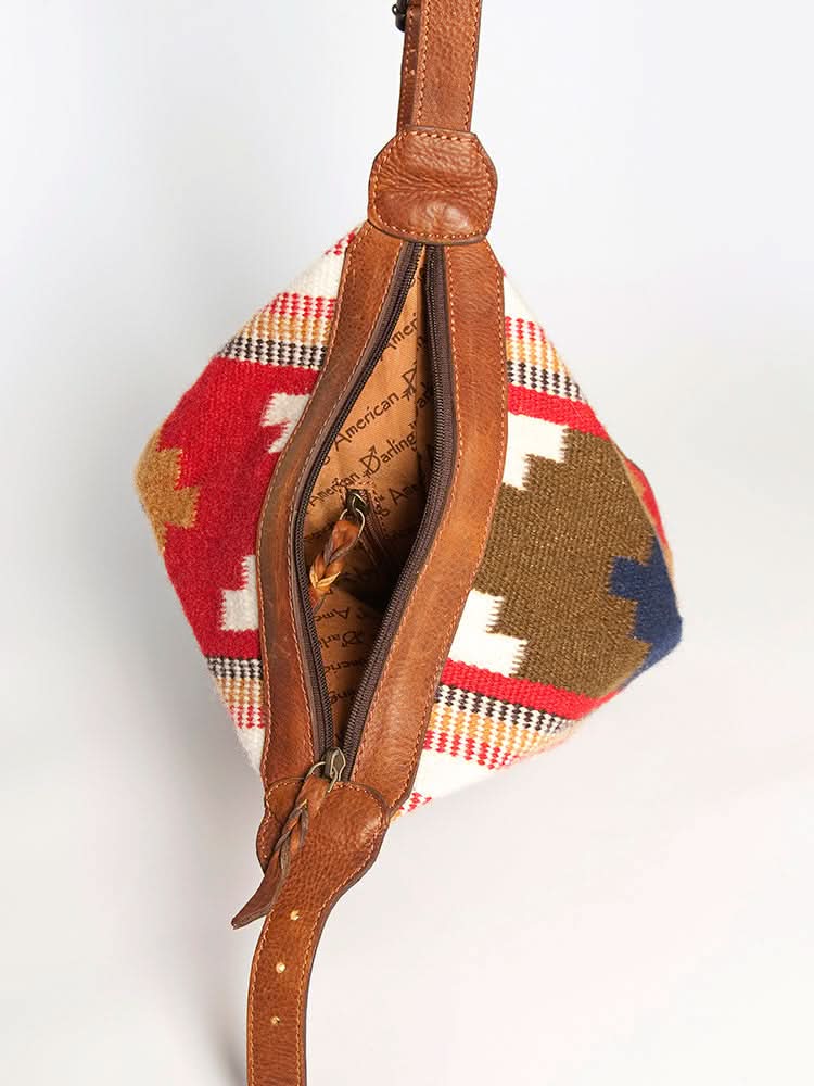 ADBGZ610 American Darling Saddle Blanket Genuine Leather Women Bag Western Handbag Purse