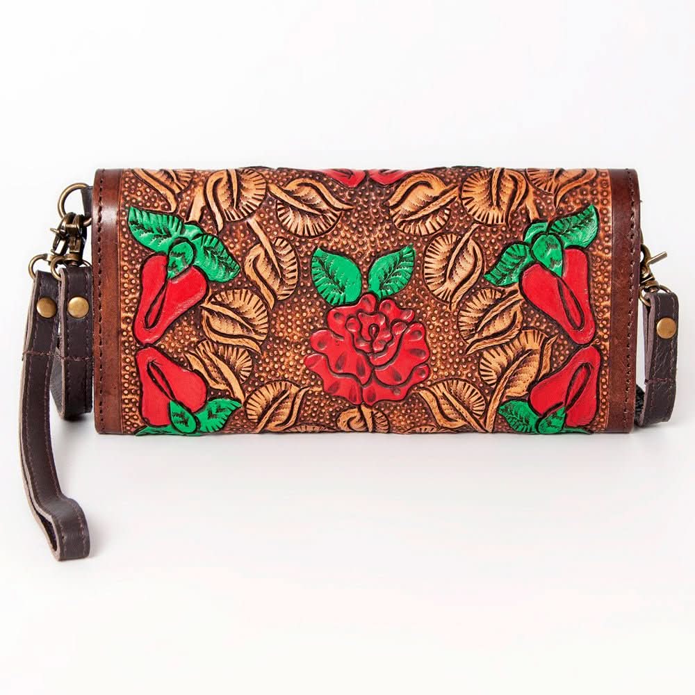 American Darling Wallet Hand Tooled Genuine Leather women bag western handbag purse