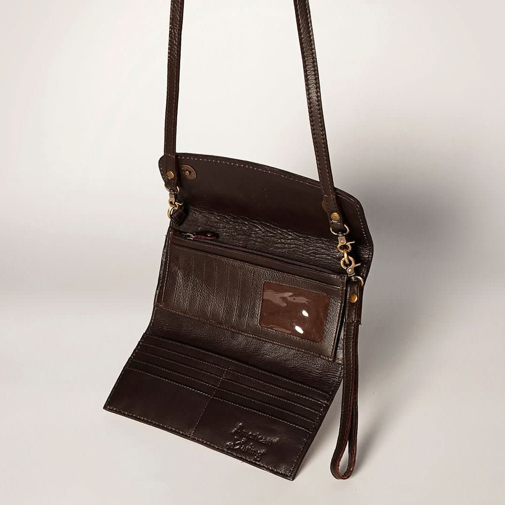 American Darling Wallet Hand Tooled Genuine Leather women bag western handbag purse