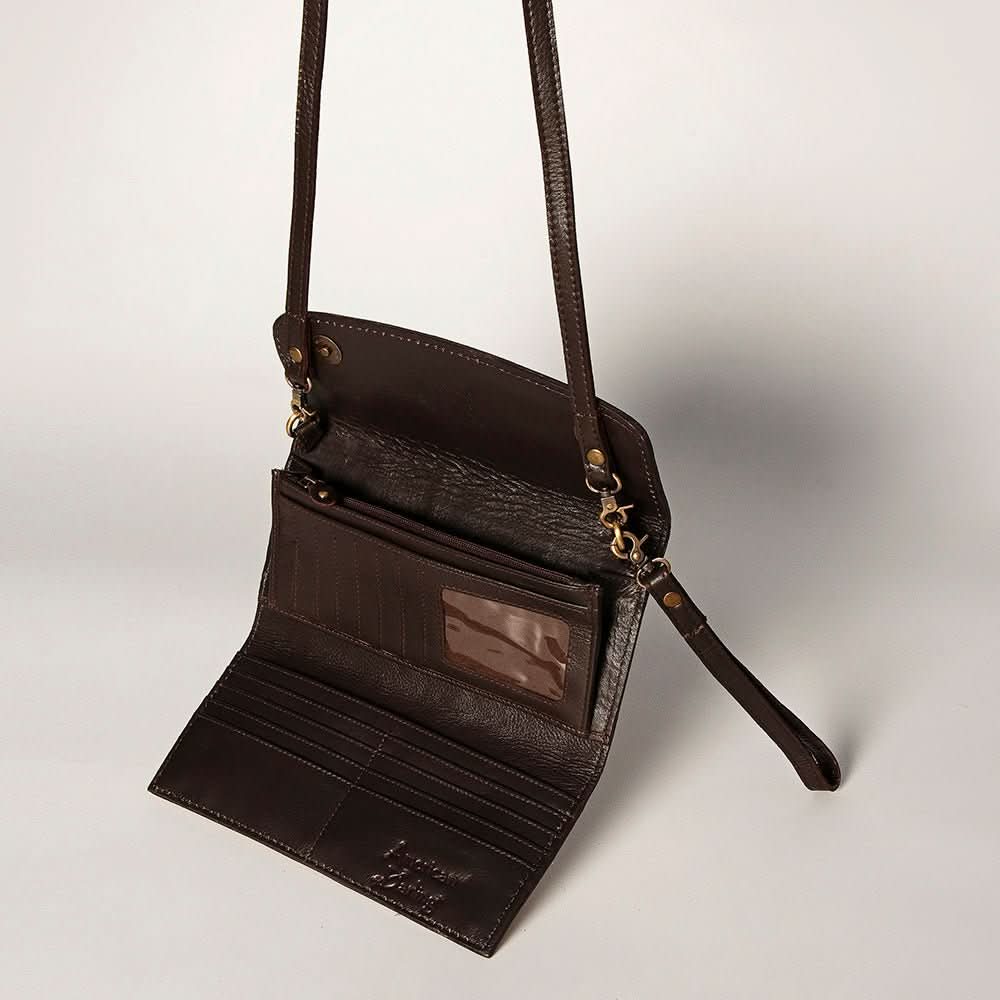 American Darling Wallet Hand Tooled Genuine Leather women bag western handbag purse