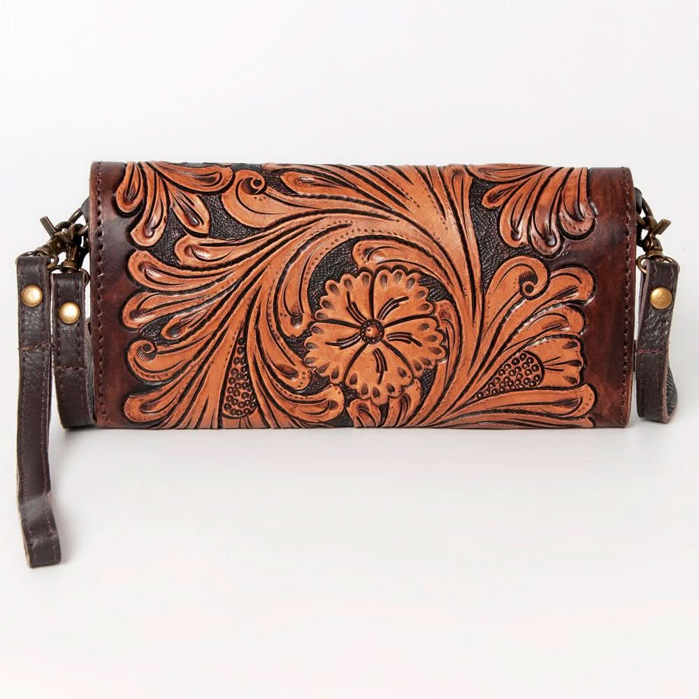 American Darling Wallet Hand Tooled Genuine Leather women bag western handbag purse