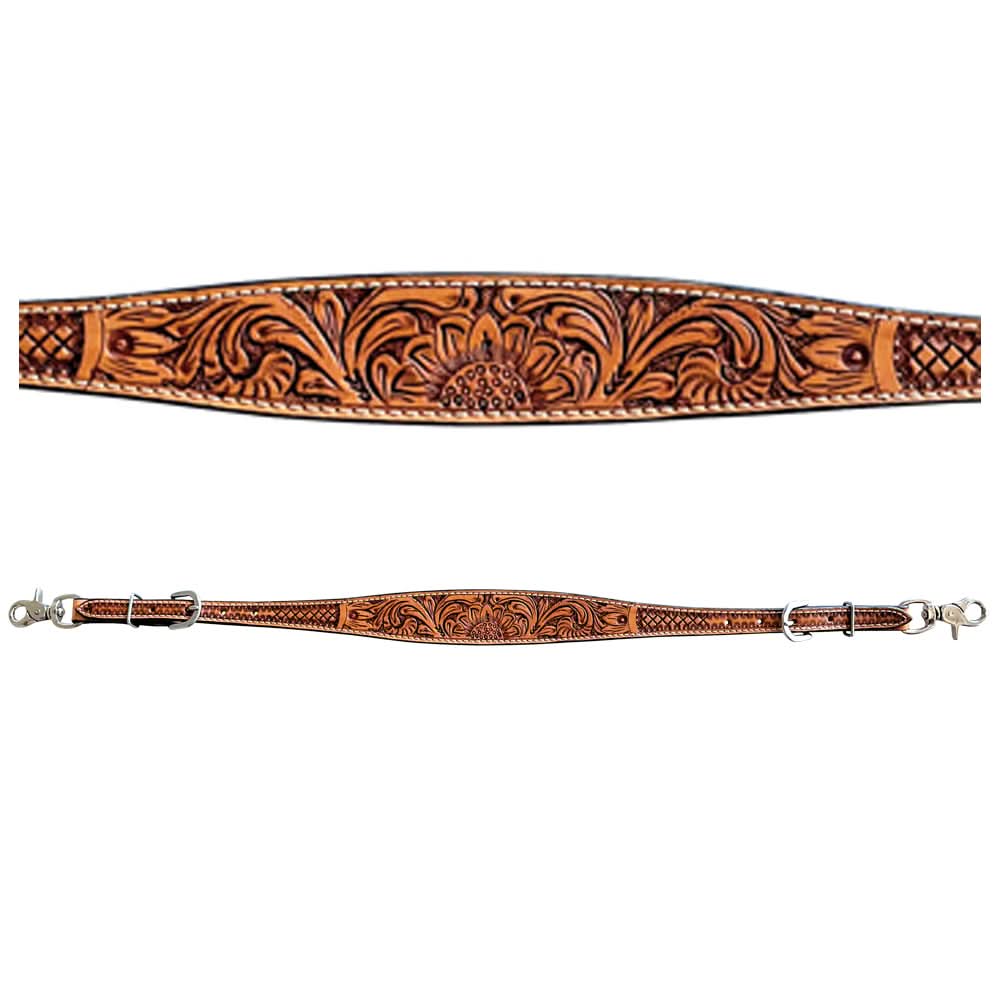 Bar H Equine American Leather Horse Saddle Tack One Ear Headstall | Breast Collar | Browband Headstall | Wither Strap | Tack Set BER269