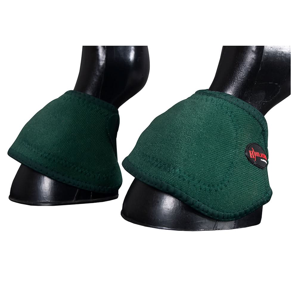 HILASON Bell Boots for Horses No Turn Protection Comfort & Durability Quick Wrap Hook and Loop Jumping Boots Sold in Pairs