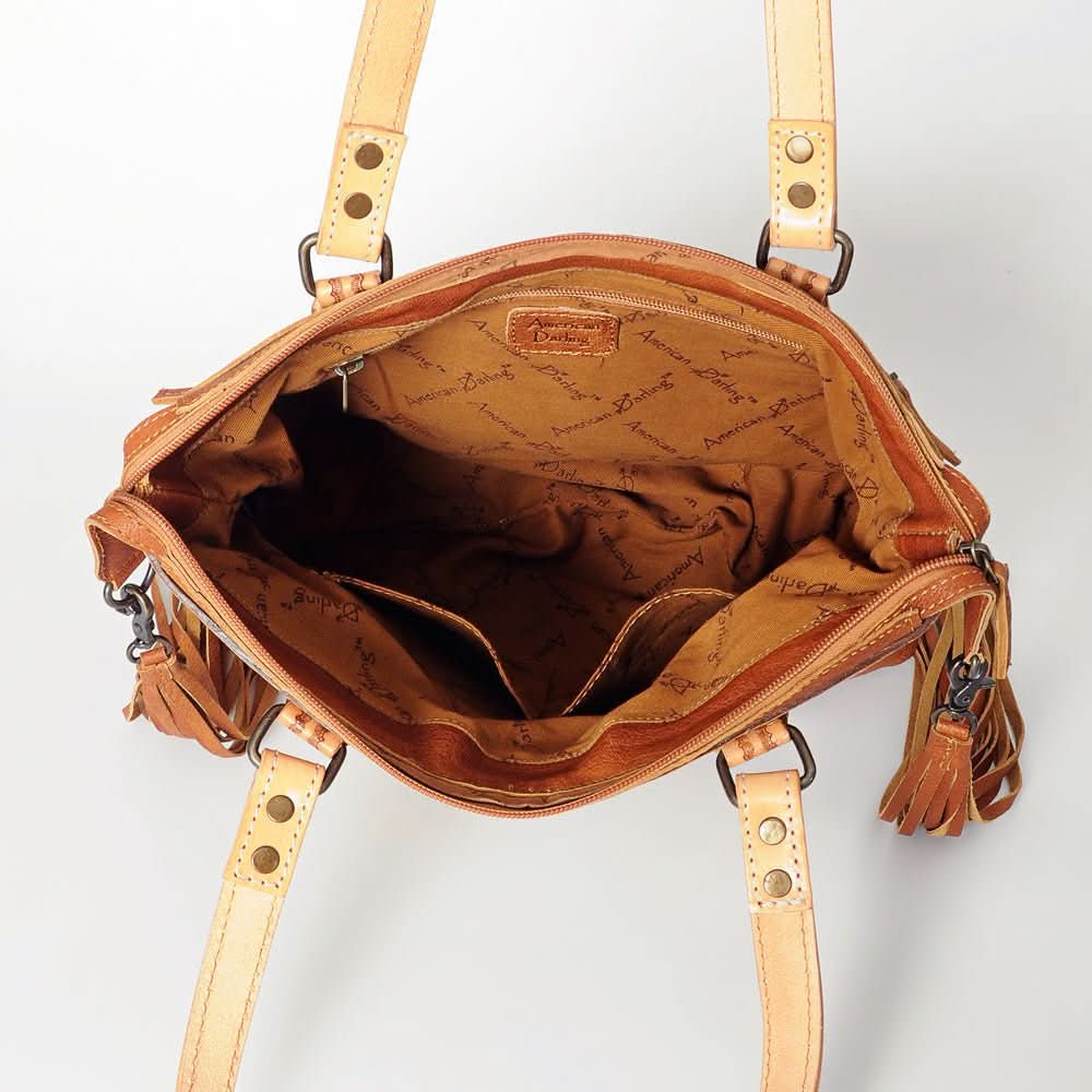 ADBG855B American Darling Hand Tooled Saddle Blanket Genuine Leather Women Bag Western Handbag Purse