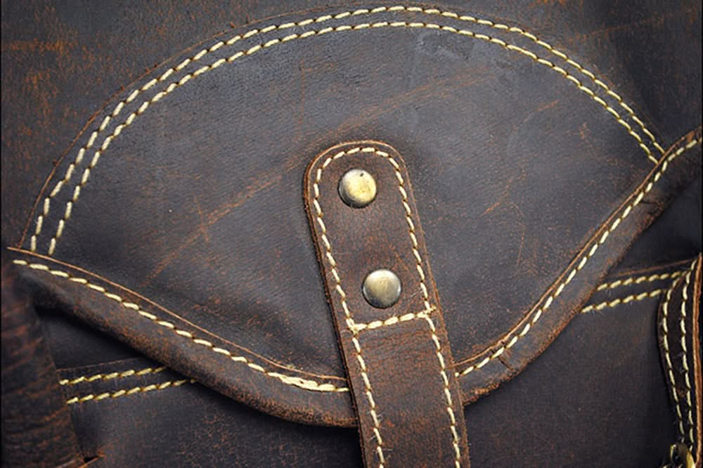 28”W x 14.5”H 12”D Leather Duffle Bag Large 28 Inches