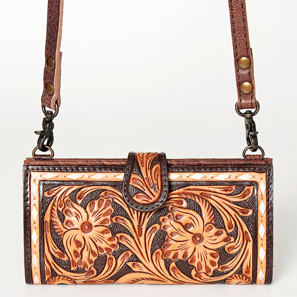 ADBG832B American Darling Hand Tooled Genuine Leather Women Bag Western Handbag Purse