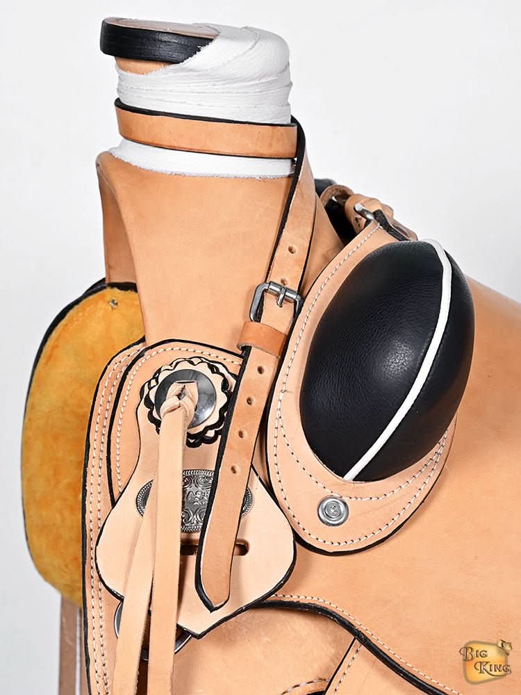 Western Horse Saddle American Leather Wade Ranch Roping Tan Hilason