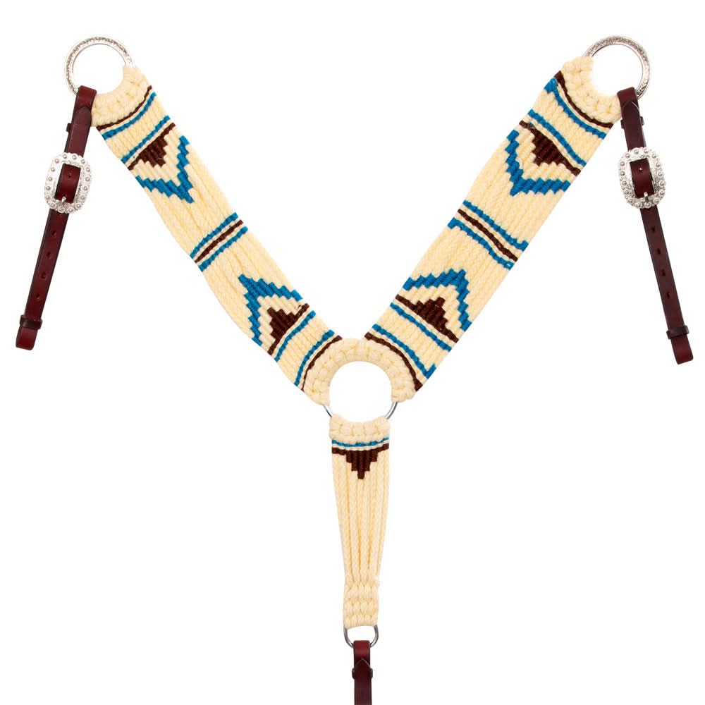 Hilason Horse 100% Wool Breast Collar Woven Off White