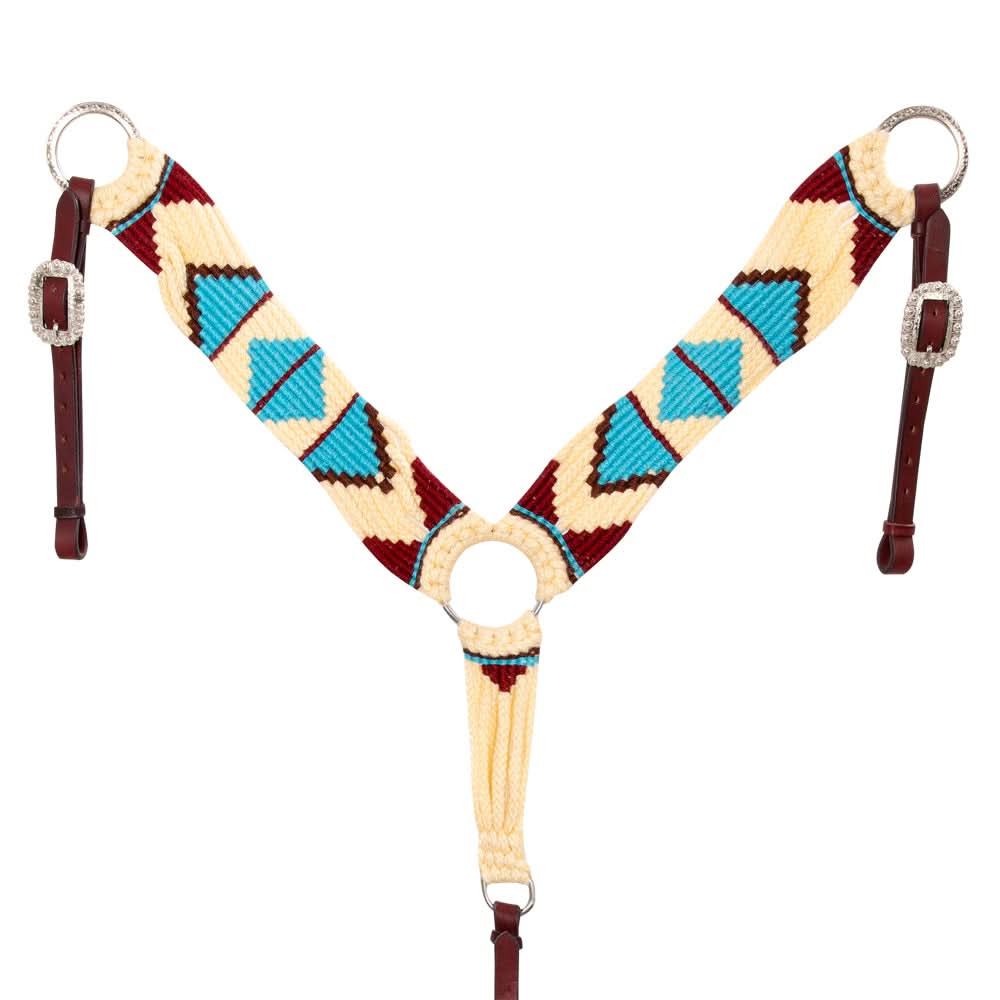 Hilason Horse 100% Wool Breast Collar Woven Off White