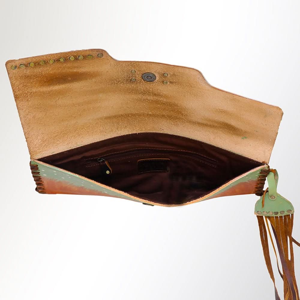 American Darling Envelope Genuine Leather Women Bag Western Handbag Purse