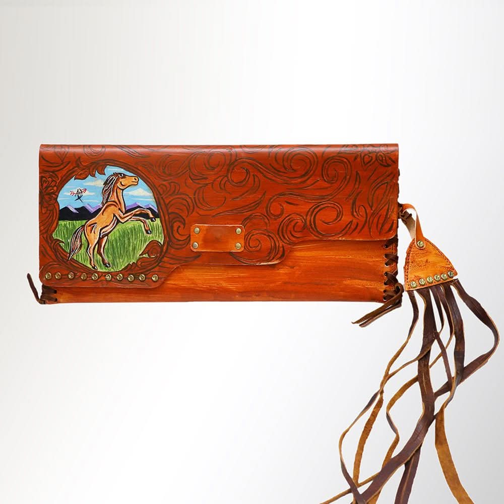 American Darling Envelope Genuine Leather Women Bag Western Handbag Purse