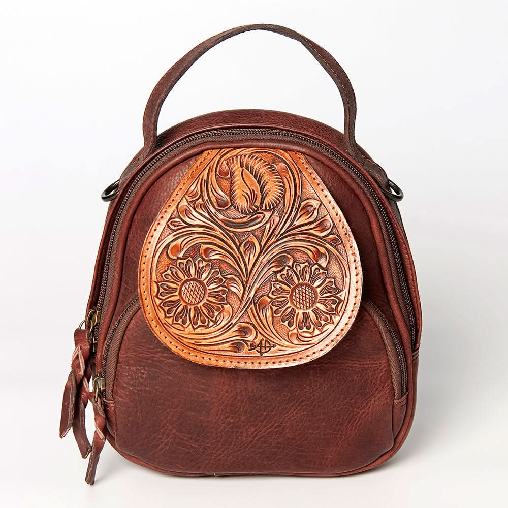 ADBGZ611A American Darling Hand Tooled Genuine Leather Women Bag Western Handbag Purse