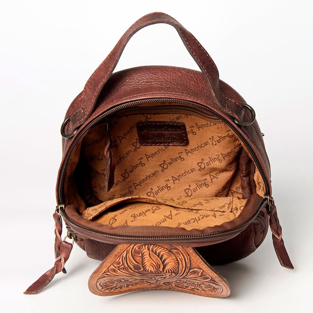 ADBGZ611A American Darling Hand Tooled Genuine Leather Women Bag Western Handbag Purse