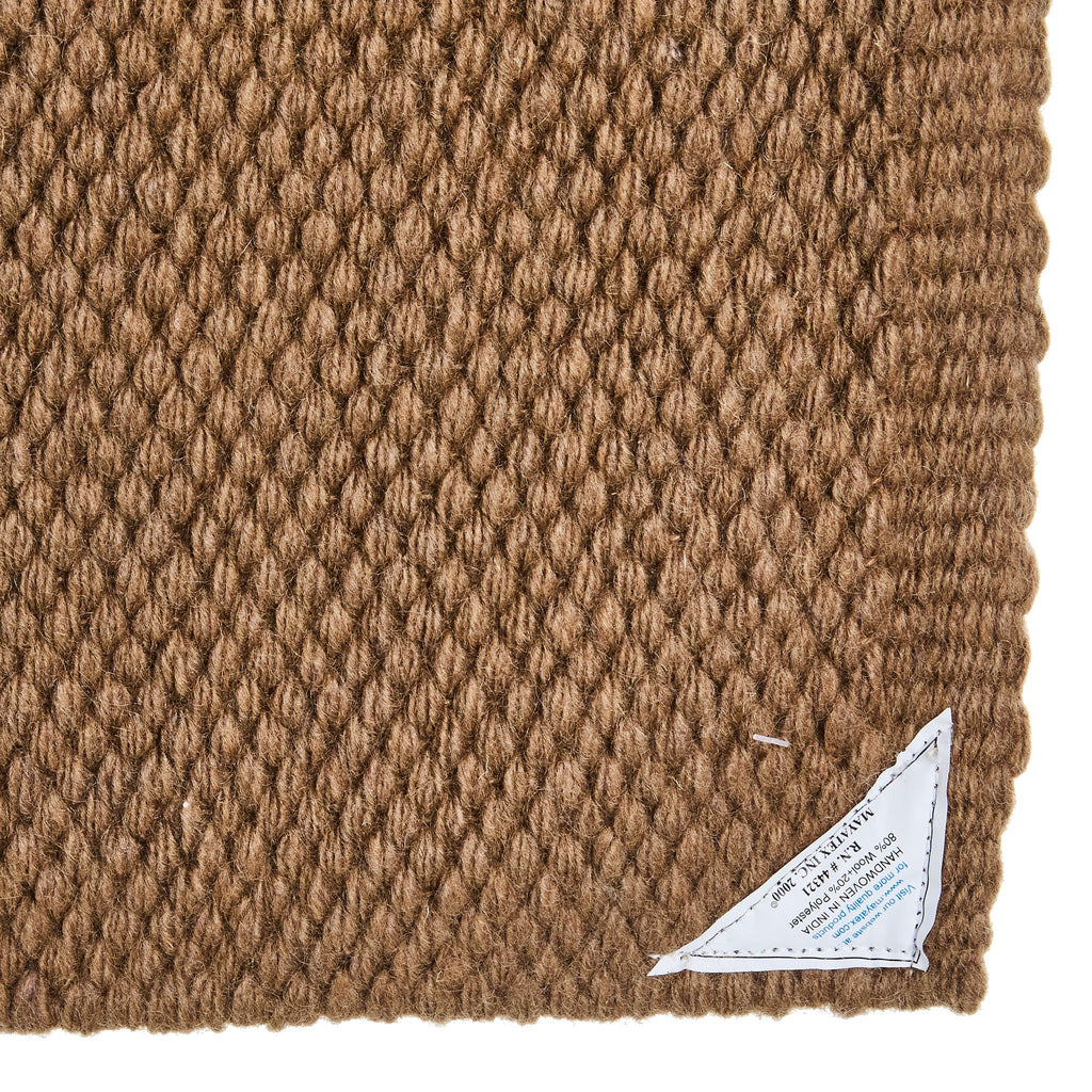 1314-97 San Juan Solid Raw Umber 36x34 New Zealand Wool Saddle Blanket