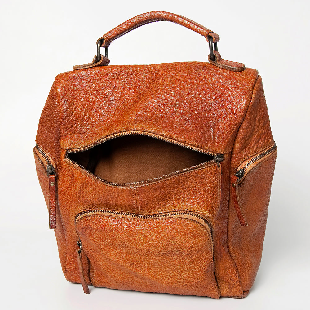 Never Mind Nmbgz125B Backpack Vintage Handmade Genuine Cowhide Leather Women Bag Western Handbag Purse