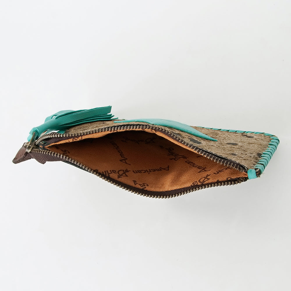 American Darling ADBGD165 Coin Purse Hair-On Genuine Leather Women Bag Western Handbag Purse