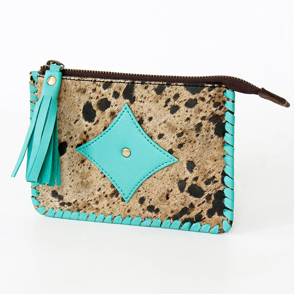 American Darling ADBGD165 Coin Purse Hair-On Genuine Leather Women Bag Western Handbag Purse