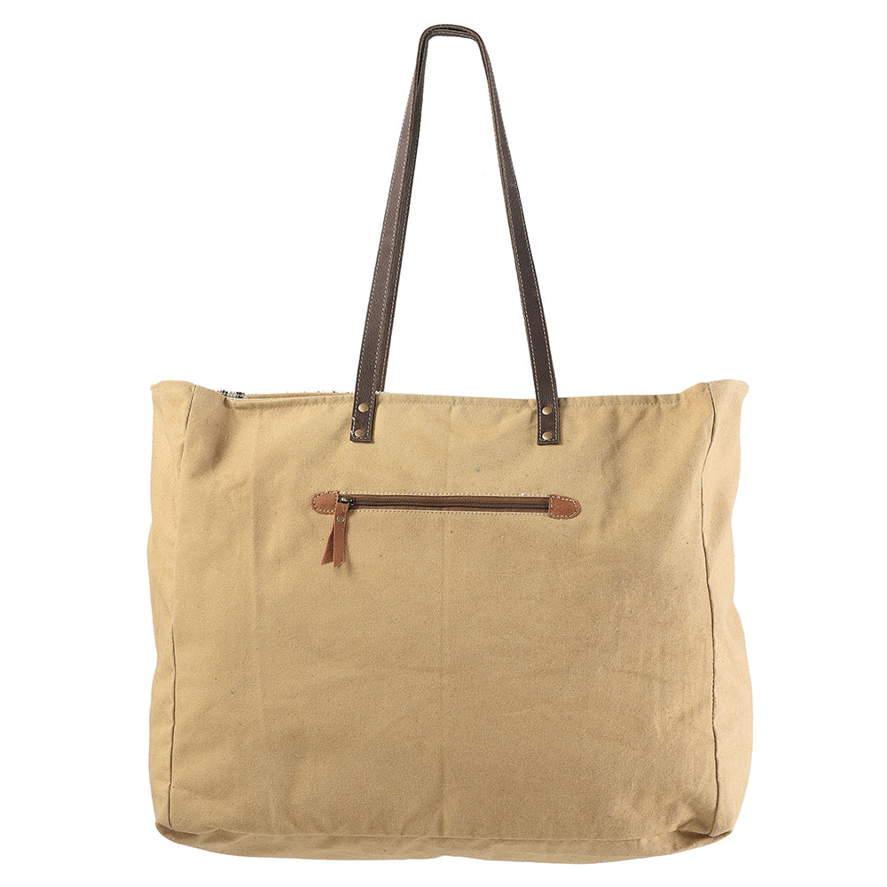 OHLAY KB167 TOTE Upcycled Wool Upcycled Canvas Hair-on Genuine Leather women bag western handbag purse