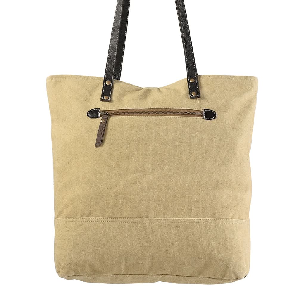 OHLAY KB238 TOTE Upcycled Wool Upcycled Canvas Hair-on Genuine Leather women bag western handbag purse