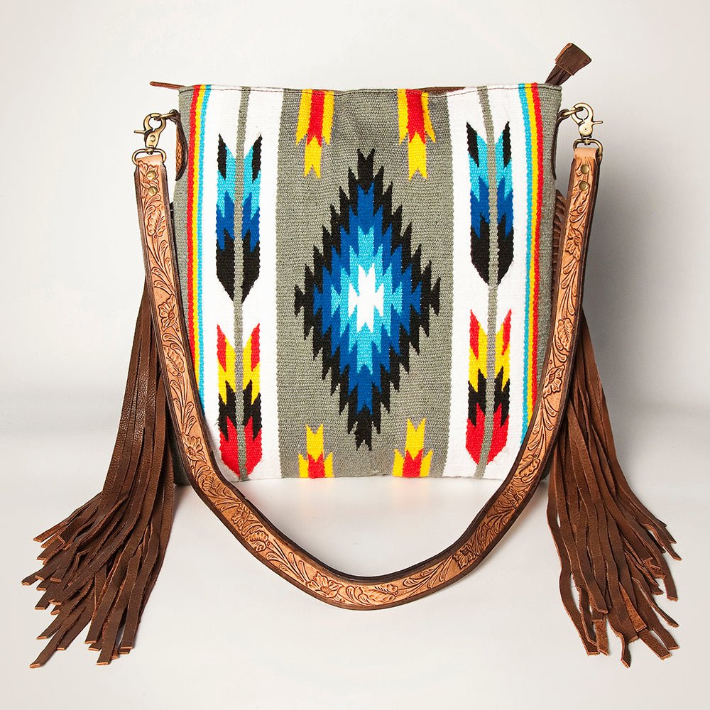 American Darling Large Crossbody Saddle Blanket Genuine Leather women bag western handbag purse