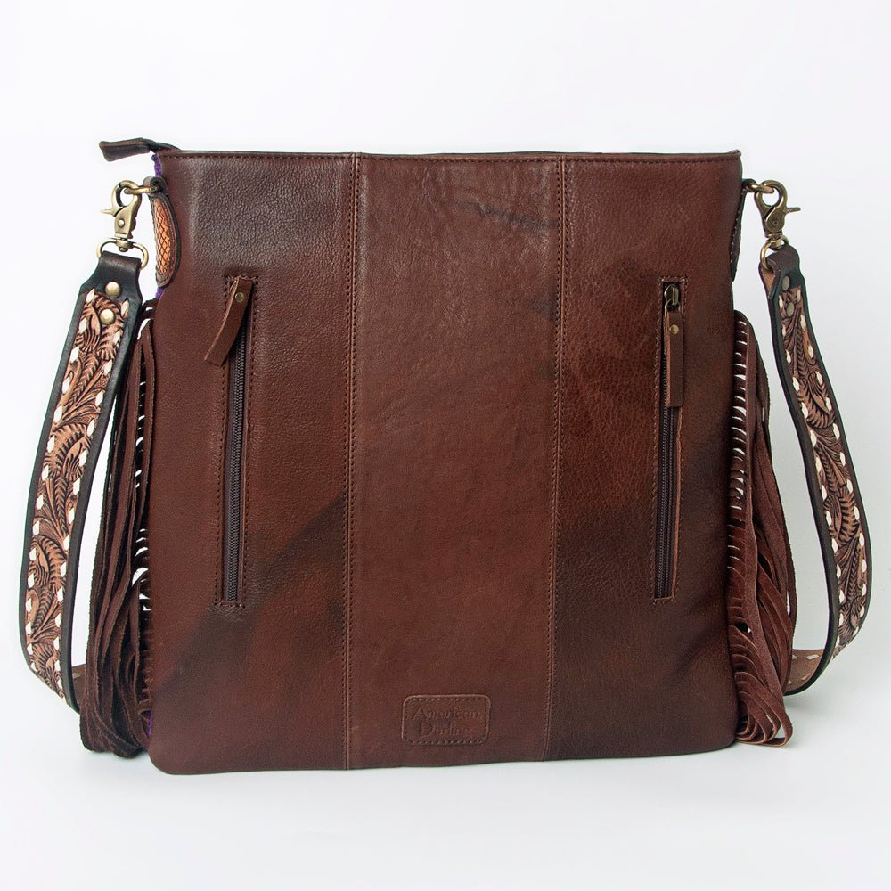 American Darling Large Crossbody Saddle Blanket Genuine Leather women bag western handbag purse