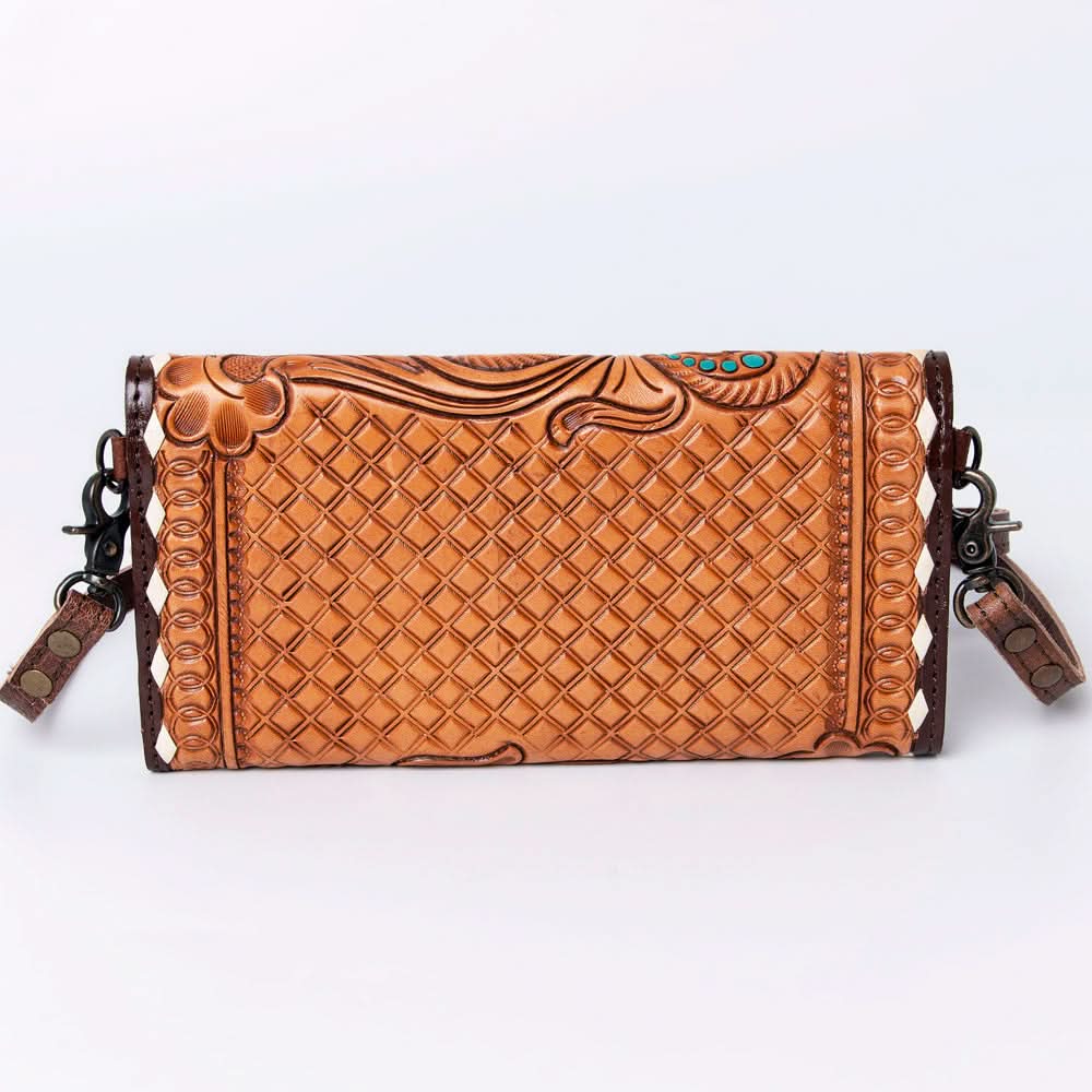 American Darling Wallet Hand Tooled Genuine Leather women bag western handbag purse