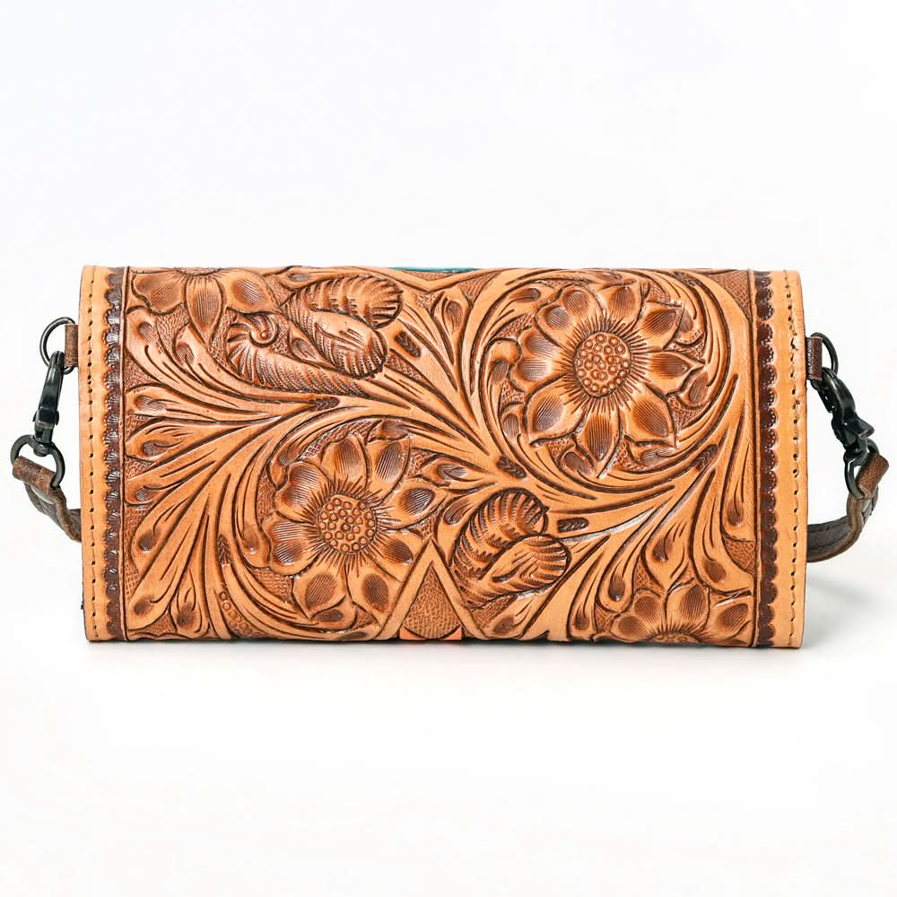 American Darling Wallet Hand Tooled Genuine Leather women bag western handbag purse