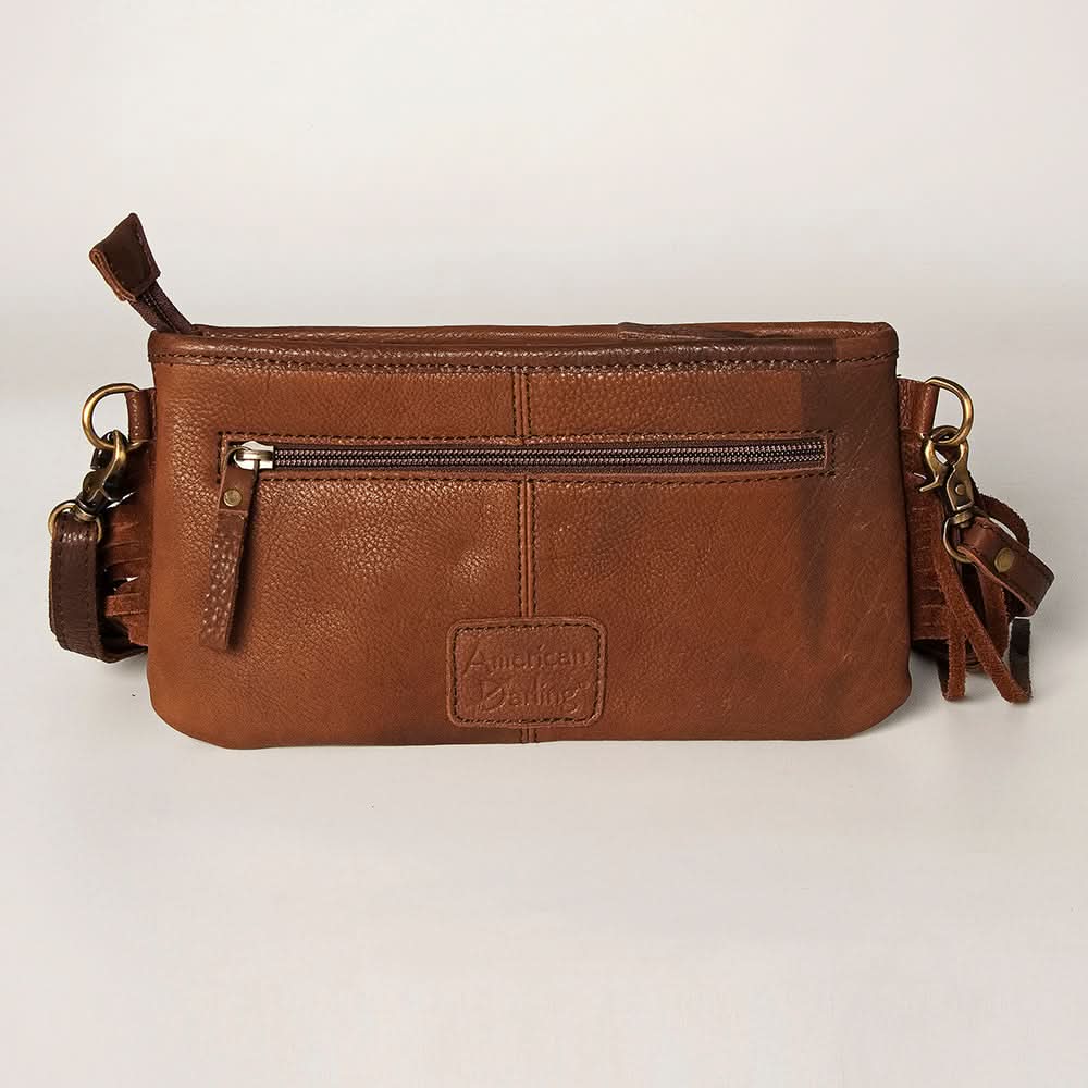 American Darling Small Crossbody Hand Tooled Saddle Blanket Genuine Leather Women Bag Western Handbag Purse