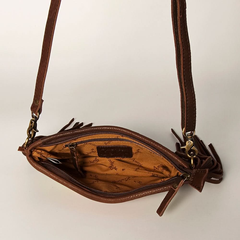 American Darling Small Crossbody Hand Tooled Saddle Blanket Genuine Leather Women Bag Western Handbag Purse