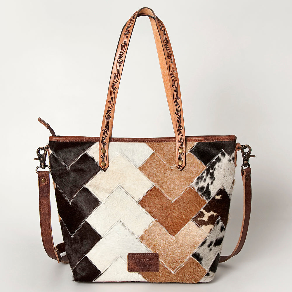 American Darling ADBG533 Tote Hair On Genuine Leather Women Bag Western Handbag Purse