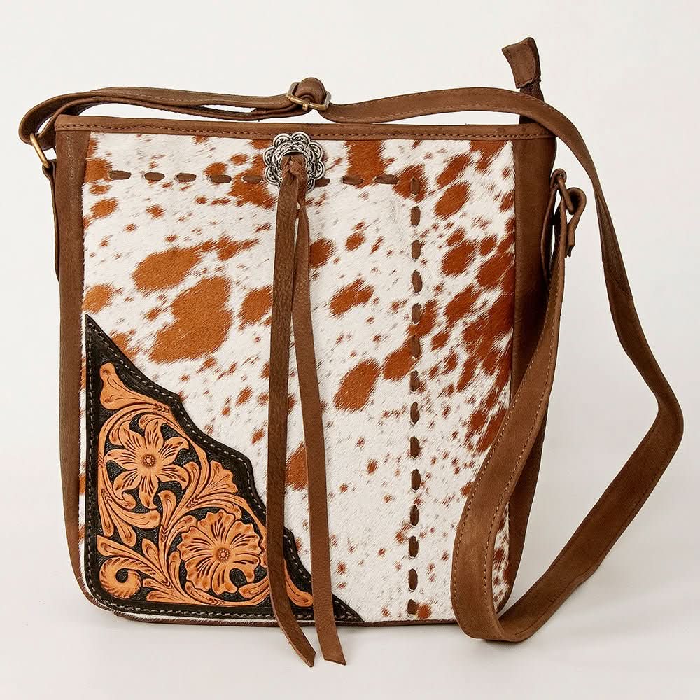 American Darling Cross Body Hand Tooled Genuine Leather women bag western handbag purse