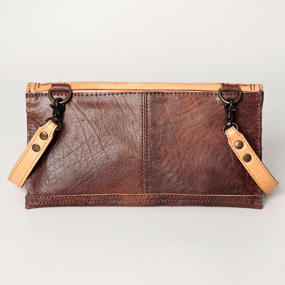 American Darling ADBG908 Small Crossbody Hand Tooled Genuine Leather Women Bag Western Handbag Purse